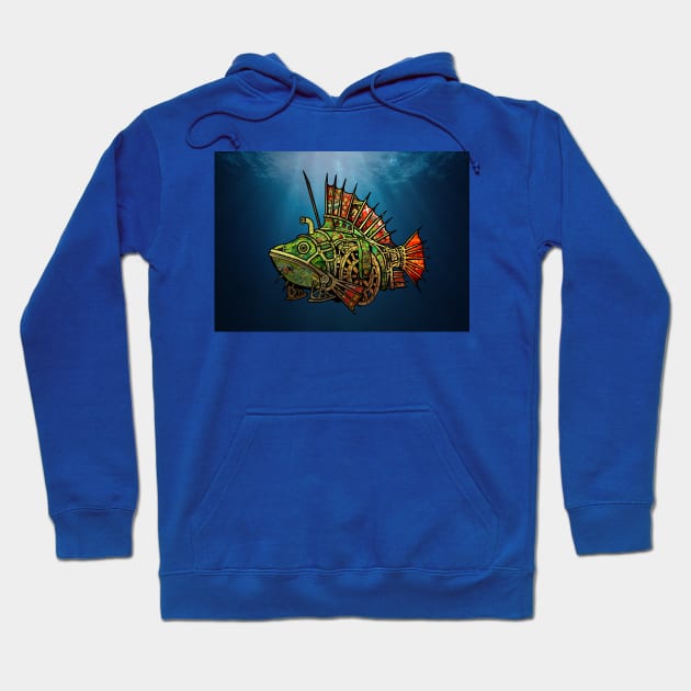 Steampunk Fish #2 Hoodie by BLZBob